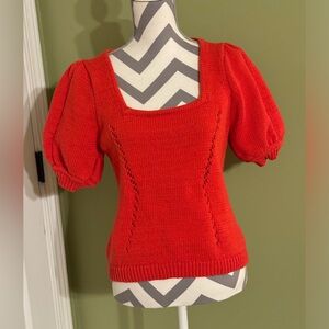 Me + Em cotton square neck sweater